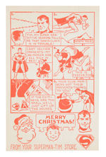 SUPERMAN-TIM CHRISTMAS POSTCARD.