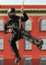 G.I. JOE CLASSIC COLLECTION 12" DELTA FORCE SOLDIER BOX ORIGINAL ART BY LARRY SELMAN.