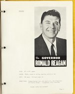 REAGAN FOR GOVERNOR CATALOG LIKELY UNIQUE 1966 CALIFORNIA BOOKLET.