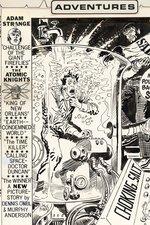 GIGANTIC STRANGE ADVENTURES #227 COMIC BOOK COVER ORIGINAL ART BY JOE KUBERT.