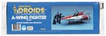 STAR WARS: DROIDS (1985) - A-WING FIGHTER VEHICLE AFA 75 EX+/NM.