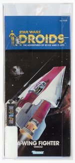 STAR WARS: DROIDS (1985) - A-WING FIGHTER VEHICLE AFA 75 EX+/NM.