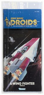 STAR WARS: DROIDS (1985) - A-WING FIGHTER VEHICLE AFA 75 EX+/NM.