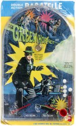 GREEN HORNET DOUBLE ACTION BAGATELLE BY HASBRO ON ORIGINAL CARD.