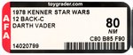 STAR WARS (1978) - DARTH VADER 12 BACK-C AFA 80 NM.