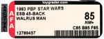 PBP STAR WARS: EL IMPERIO CONTRAATACA/THE EMPIRE STRIKES BACK (1983) - WALRUS MAN 45 BACK AFA 85 NM+.