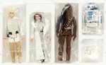 STAR WARS (1978) - EARLY BIRD MAILER KIT (DOUBLE-TELESCOPING LUKE SKYWALKER, PRINCESS LEIA, CHEWBACCA & R2-D2) AFA 80+ NM.