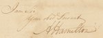 ALEXANDER HAMILTON 1793 SIGNED LETTER AS SECRETARY OF TREASURY.