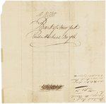 AARON BURR 1788 SIGNED LETTER TO BANK OF NEW YORK.