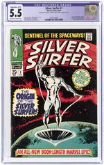 SILVER SURFER #1 AUGUST 1968 CGC RESTORED 5.5 SLIGHT/MODERATE (B-2) FINE-.