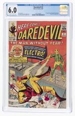 DAREDEVIL #2 JUNE 1964 CGC 6.0 FINE.