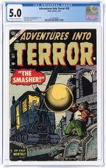 ADVENTURES INTO TERROR #28 FEBRUARY 1954 CGC 5.0 VG/FINE.