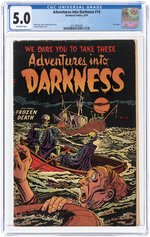 ADVENTURES INTO DARKNESS #14 JUNE 1954 CGC 5.0 VG/FINE.