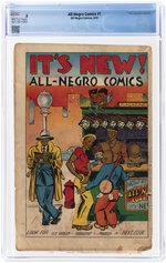 ALL-NEGRO COMICS #1 JUNE 1947 CGC .5 POOR (RARE, ALL AFRICAN-AMERICAN CREATORS).