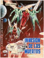 THE INVASION OF THE DEAD SPANISH SCI-FI NOVELLA COVER ORIGINAL ART.