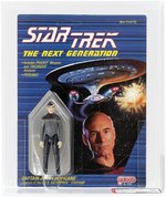 STAR TREK: THE NEXT GENERATION (1989) - WESLEY CRUSHER GALOOB PROTOTYPE AFA 80+ NM (CAPTAIN PICARD CARD BACK).