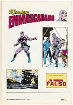 THE PHANTOM "EL HOMBRE ENMASCARADO" #8 SPANISH COMIC BOOK COVER ORIGINAL ART BY J.L. BLUME.