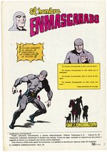 THE PHANTOM "EL HOMBRE ENMASCARADO" #34 SPANISH COMIC BOOK COVER ORIGINAL ART BY J.L. BLUME.