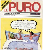 EL PURO SPANISH SATIRICAL COMIC MAGAZINE ORIGINAL ART PAIR FEATURING STAR WARS CONTENT.