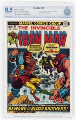 IRON MAN #55 FEBRUARY 1973 CBCS 8.5 VF+ (FIRST THANOS, DRAX THE DESTROYER & STARFOX).