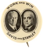 WORK AND WIN DAVIS AND STANLEY KENTUCKY COATTAIL JUGATE BUTTON HAKE #2016.