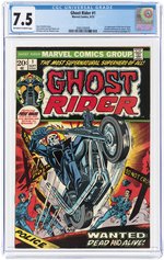 GHOST RIDER #1 SEPTEMBER 1973 CGC 7.5 VF- (FIRST SON OF SATAN).