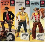 PYRO TV WESTERN STAR MODEL KIT BOXED TRIO (GIL FAVOR, VINT BONNER, WYATT EARP).