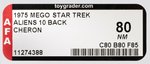 MEGO STAR TREK ALIENS (1975) - CHERON 10 BACK AFA 80 NM.