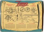 MARX ARCHIVES WALT DISNEY'S OFFICIAL ZORRO AND TORNADO BOXED MARX FIGURE ACCESSORY SET.