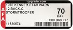 STAR WARS (1978) - STORMTROOPER 12 BACK-C AFA 70 EX+.