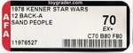 STAR WARS (1978) - SAND PEOPLE (TUSKEN RAIDER) 12 BACK-A AFA 70 EX+.