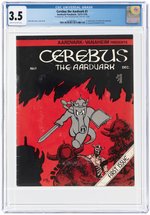 CEREBUS THE AARDVARK #1 DECEMBER 1977-JANUARY 1978 CGC 3.5 VG- (FIRST APPEARANCE CEREBUS).