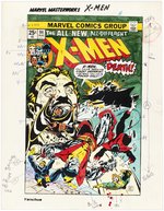 UNCANNY X-MEN MARVEL MASTERWORKS CLASSIC COVERS #94, 95, 99 AND 100 COLOR GUIDE LOT OF FOUR (ANDY YANCHUS COLORIST).