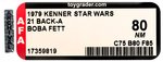 STAR WARS (1979) - BOBA FETT 21 BACK-A AFA 80 NM.