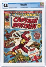 CAPTAIN BRITAIN #1 OCTOBER 1976 CGC 9.8 NM/MINT (FIRST CAPTAIN BRITAIN).