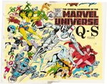 THE OFFICIAL HANDBOOK OF THE MARVEL UNIVERSE (Q-S) #9 - REGULAR COVER & INTERIOR PAGES COLOR GUIDES LOT (ANDY YANCHUS COLORIST).