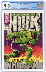 INCREDIBLE HULK ANNUAL #1 OCTOBER 1968 CGC 9.0 VF/NM.