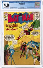 BATMAN #139 APRIL 1961 CGC 4.0 VG (FIRST ORIGINAL BAT-GIRL).