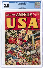 USA COMICS #12 SPRING 1944 CGC 3.0 GOOD/VG.