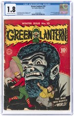 GREEN LANTERN #10 WINTER 1943 CGC 1.8 GOOD- (FIRST VANDAL SAVAGE).