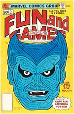 FUN AND GAMES MAGAZINE #5 PARTIAL PAGES AND COVER COLOR GUIDES (ANDY YANCHUS COLORIST).