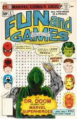 FUN AND GAMES MAGAZINE #6 PARTIAL PAGES AND COVER COLOR GUIDES (ANDY YANCHUS COLORIST).