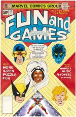 FUN AND GAMES MAGAZINE #11 PARTIAL PAGES & COVER COLOR GUIDES (ANDY YANCHUS COLORIST).