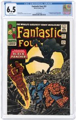 FANTASTIC FOUR #52 JULY 1966 CGC 6.5 FINE+ (FIRST BLACK PANTHER).