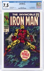 IRON MAN #1 MAY 1968 CGC 7.5 VF-.