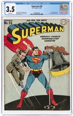 SUPERMAN #26 JANUARY-FEBRUARY 1944 CGC 3.5 VG-.