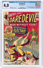 DAREDEVIL #2 JUNE 1964 CGC 4.0 VG.