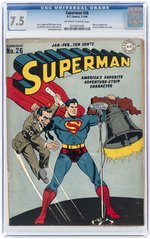 SUPERMAN #26 JANUARY-FEBRUARY 1944 CGC 7.5 VF-.