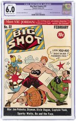 BIG SHOT COMICS #32 FEBRUARY 1943 CGC 6.0 RESTORED SLIGHT (C-1) FINE.