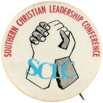 MARTIN LUTHER KING SOUTHERN CHRISTAN LEADERSHIP COUNCIL CIVIL RIGHTS BUTTON.